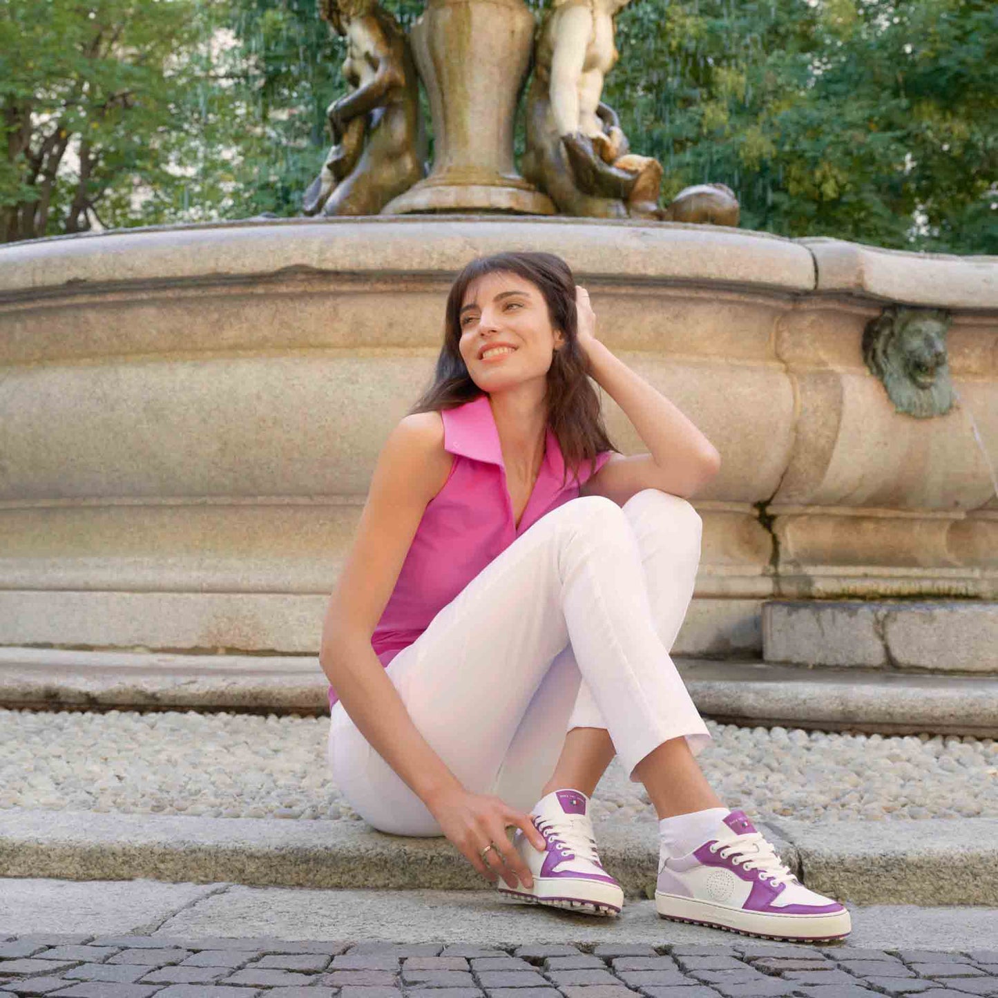 DUCA DEL COSMA - GIORDANA - WHITE/ORCHID/LILAC